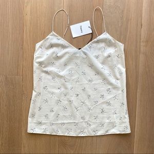 NWT Theory Silk Blend Dart Slip Tank Top Cami XS